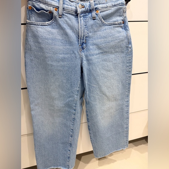Madewell The Perfect Vintage Wide-Leg Cropped Jeans size 27 petite - Picture 5 of 9